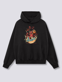 Estampado Frontal - Pulpo Sudadera con Capucha