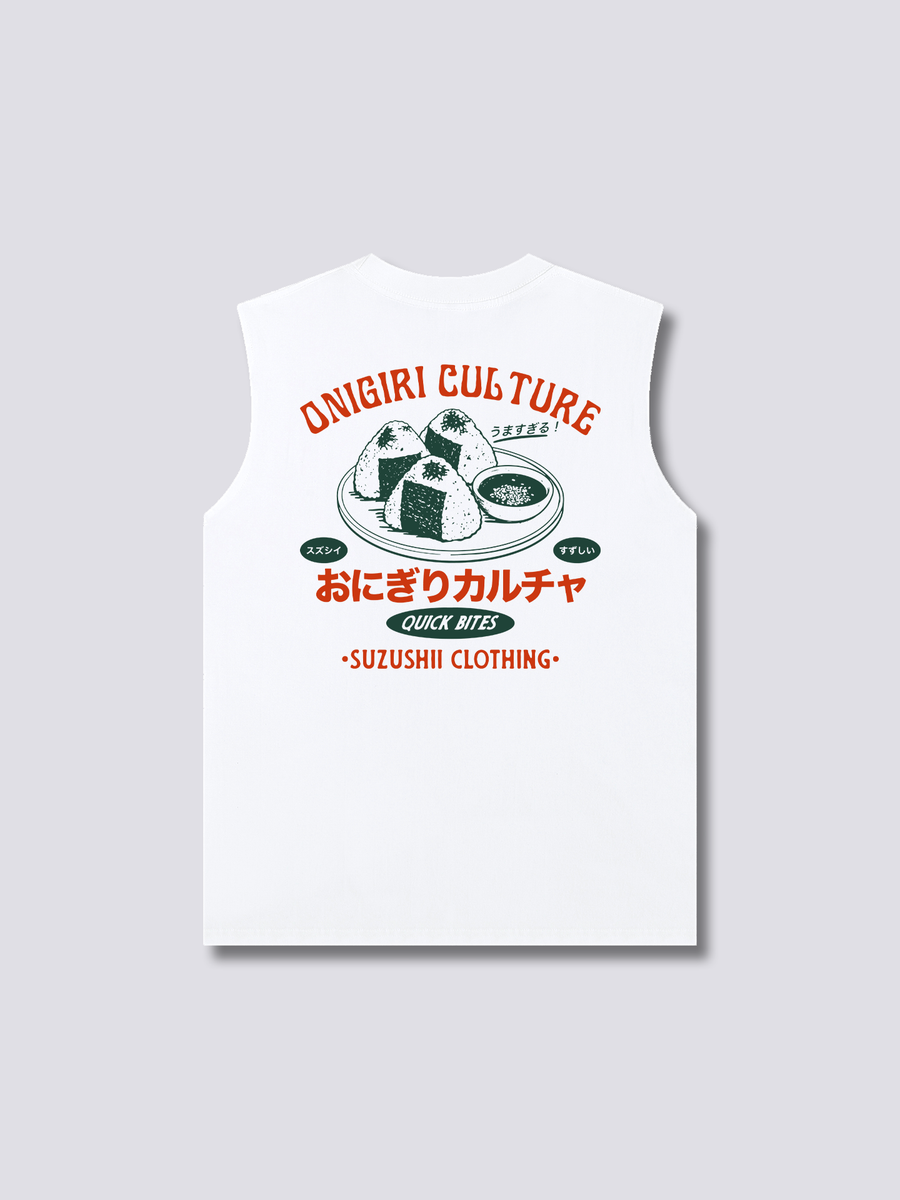 Onigiri Cultura Camiseta sin Mangas