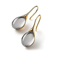 Cristal Dorado · Pendientes de Cristal Oro y Plata