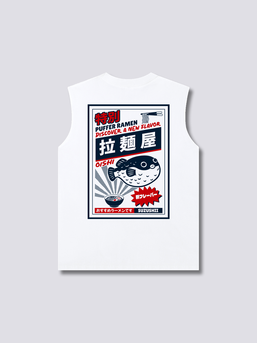 Puffer Ramen Camiseta sin Mangas