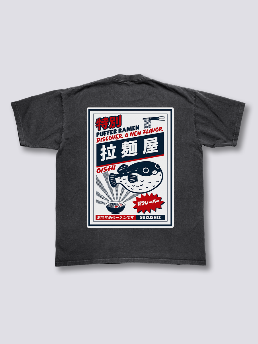 Puffer Ramen Camiseta Vintage