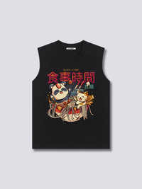 Estampado Frontal - Baño de Ramen Camiseta sin Mangas
