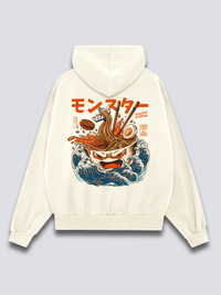 Monstruo Ramen Sudadera con Capucha
