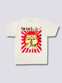 Estampado Frontal - Ramen Shiba Camiseta