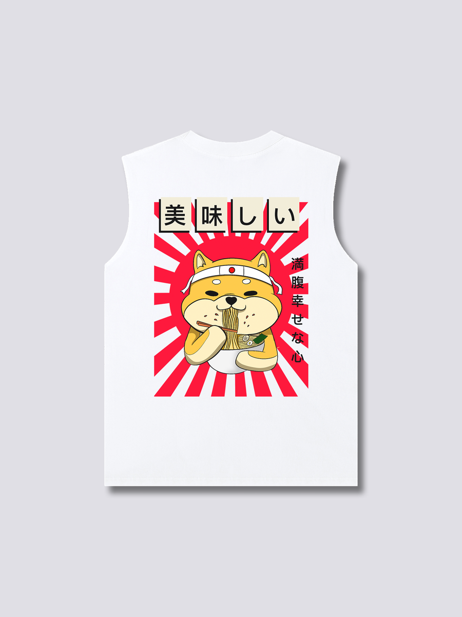 Ramen Shiba Camiseta sin Mangas