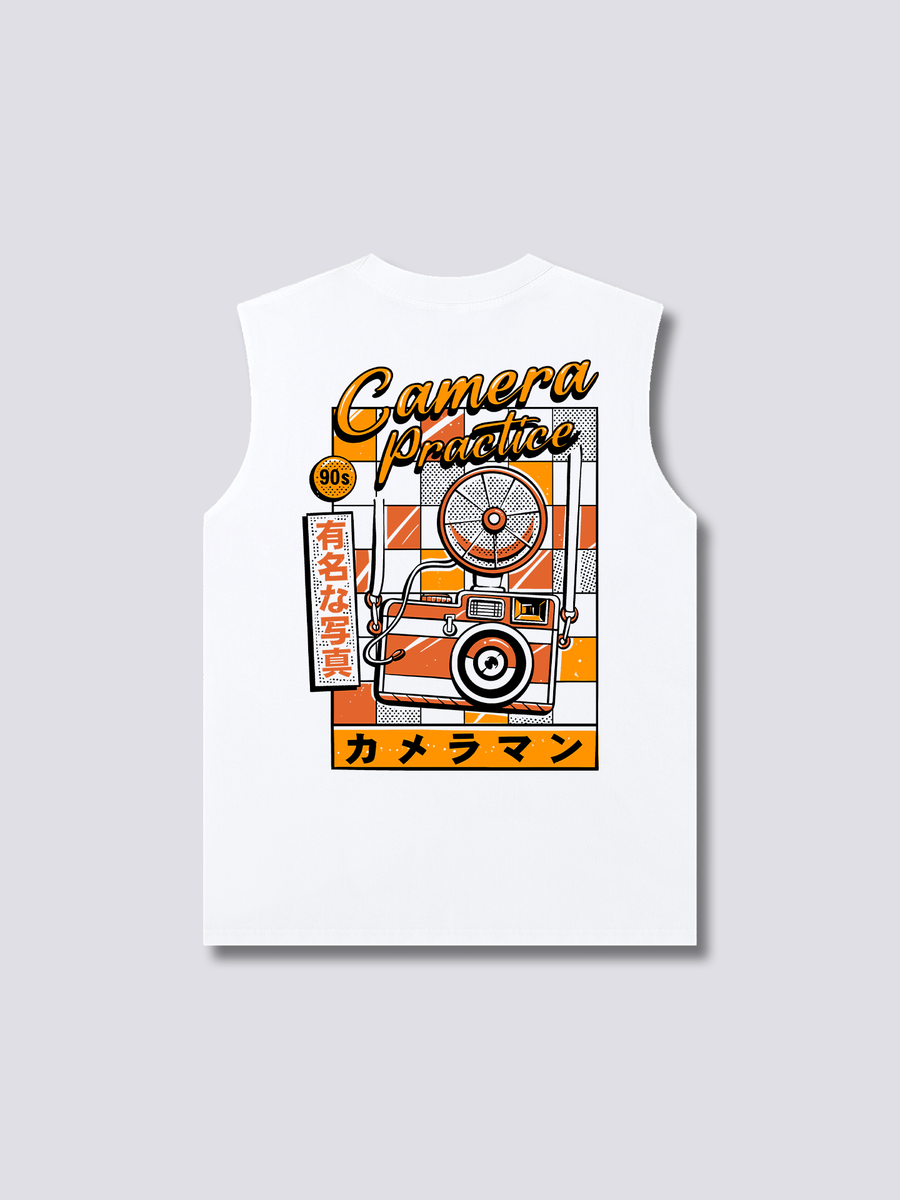 Cámara Retro Camiseta sin Mangas
