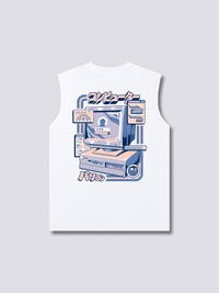 Retro Ordenador Camiseta sin Mangas