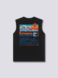 Ola Retro Camiseta sin Mangas