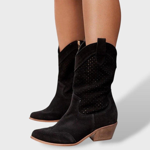Botas Ortopédicas Cowboy Caladas Tacón Bloque