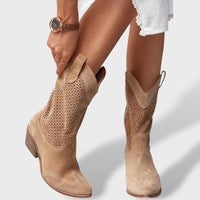 Botas Ortopédicas Cowboy Caladas Tacón Bloque