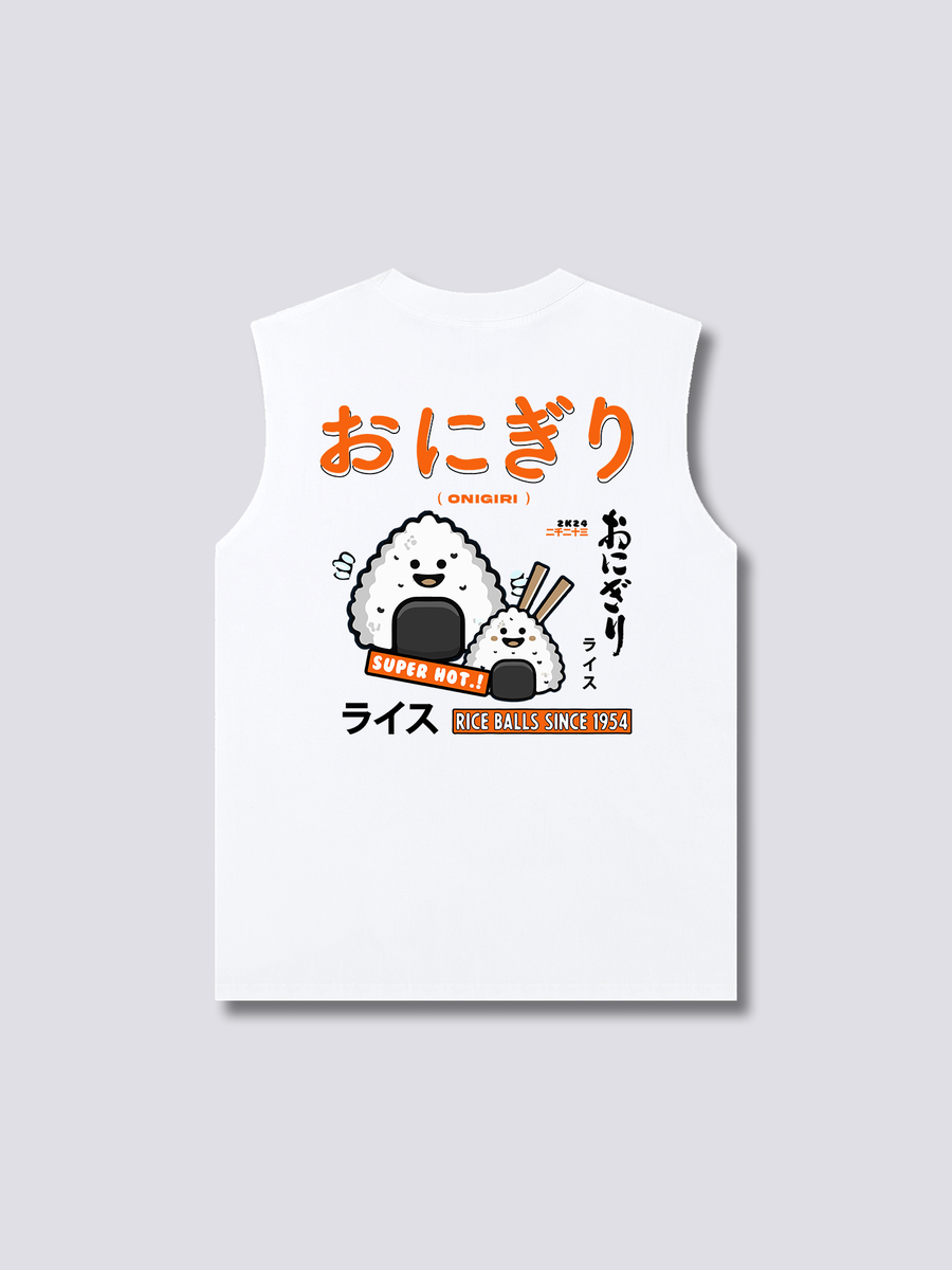 Bola de Arroz Camiseta sin Mangas