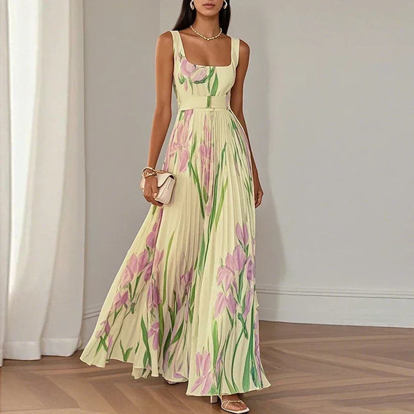 Oriah · Vestido Maxi Evásé con Flores