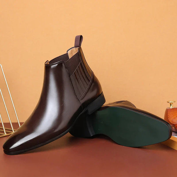 Peyton · Botines Chic de Cuero