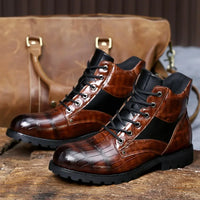 Dante Ferrara · Botas de Cuero Efecto Cocodrilo