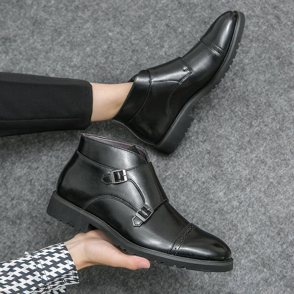 Darell · Botas con Doble Hebilla Monk