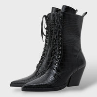Botas Cowboy Mujer con Cordones