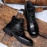 Dante Ferrara · Botas de Cuero Efecto Cocodrilo