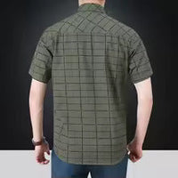 Austin · Camisa Elegante de Cuadros Manga Corta
