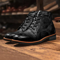 Fanum · Botas Retro de Punta Redonda para Hombre