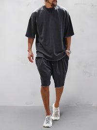 Conjunto Deportivo Holgado Sólido Casual