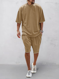Conjunto Deportivo Holgado Sólido Casual