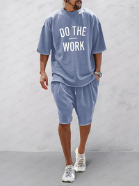 Conjunto Deportivo Holgado Sólido Casual