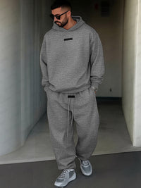 Conjunto Sudadera Capucha Pantalón Estilo Atlético