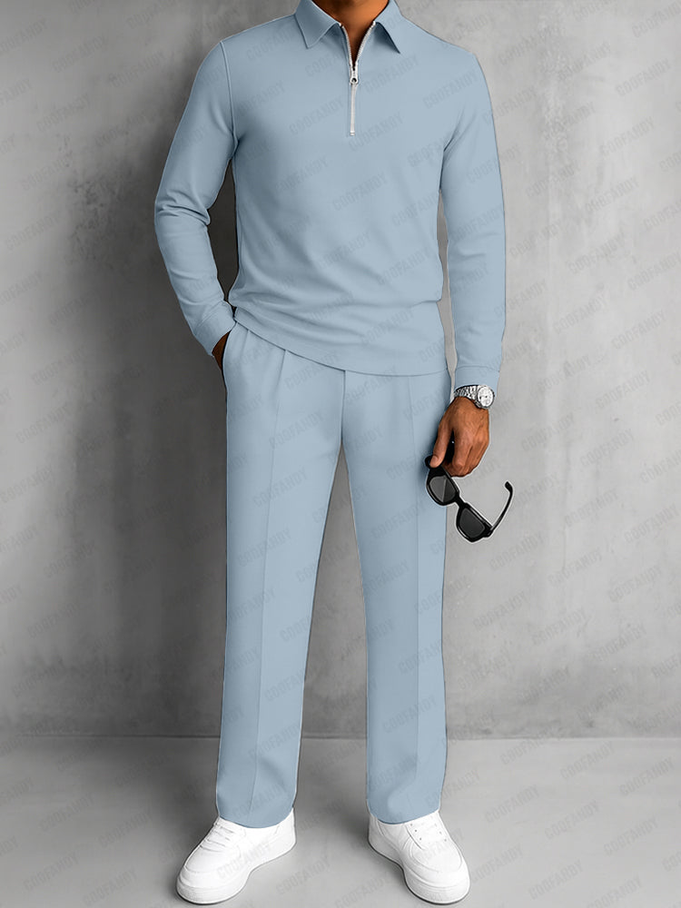 Conjunto Polo Pantalón Moderno Deportivo