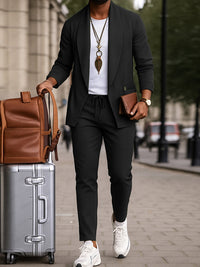 Conjunto Chaqueta Abierta Pantalón Smart Casual