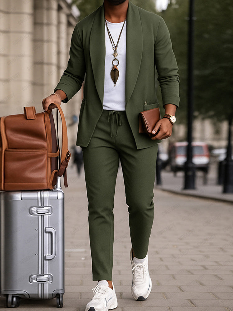 Conjunto Chaqueta Abierta Pantalón Smart Casual