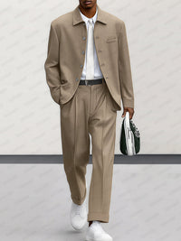 Conjunto Chaqueta Pantalón Traje Cómodo Moderno