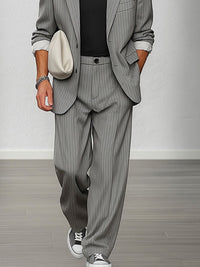 Conjunto Blazer Pantalón Rayas Smart Casual
