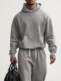 Conjunto Sudadera Capucha Pantalón Deportivo Cómodo