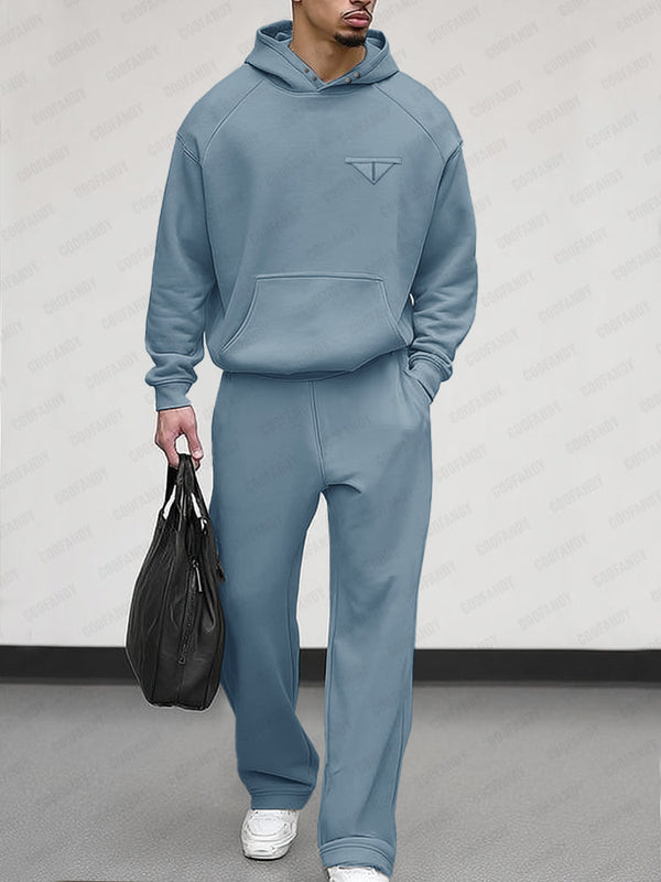 Conjunto Sudadera Capucha Pantalón Deportivo Cómodo