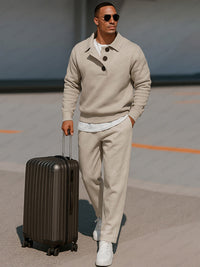 Conjunto Polo Pantalón Casual Elegante