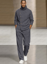 Conjunto Pantalón Sudadera Cuello Alto Smart Casual