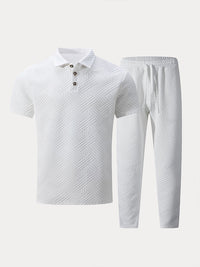 Conjunto Polo Jacquard Texturizado Elegante