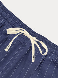 Shorts 100% Algodón con Rayas Casual