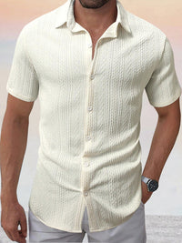 Camisa Casual Jacquard Texturizada Cómoda