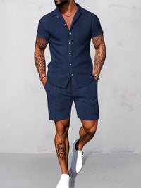 Conjunto Waffle Casual con Estampado