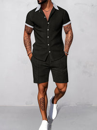 Conjunto Waffle Casual con Estampado