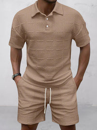 Conjunto Jacquard Texturizado Smart Casual