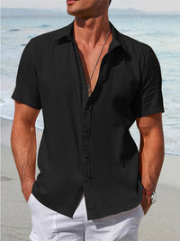 Camisa 100% Algodón Holgada Texturizada