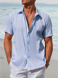 Camisa 100% Algodón Holgada Texturizada