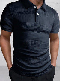 Polo Jacquard Texturizado Elegante