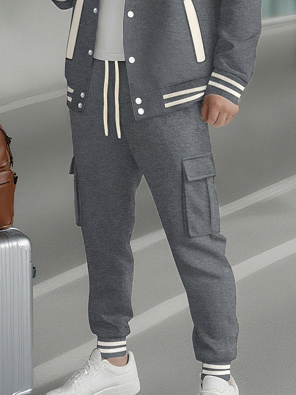 Conjunto Chaqueta Capucha Pantalón Deportivo