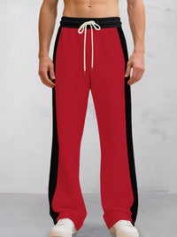 Pantalón Jogger Casual Cordón Colores Contrastados