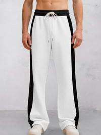 Pantalón Jogger Casual Cordón Colores Contrastados