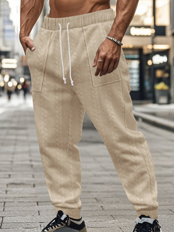 Pantalón Jogger Jacquard Holgado Casual