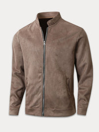 Chaqueta Ante Ocio Clásica Cómoda